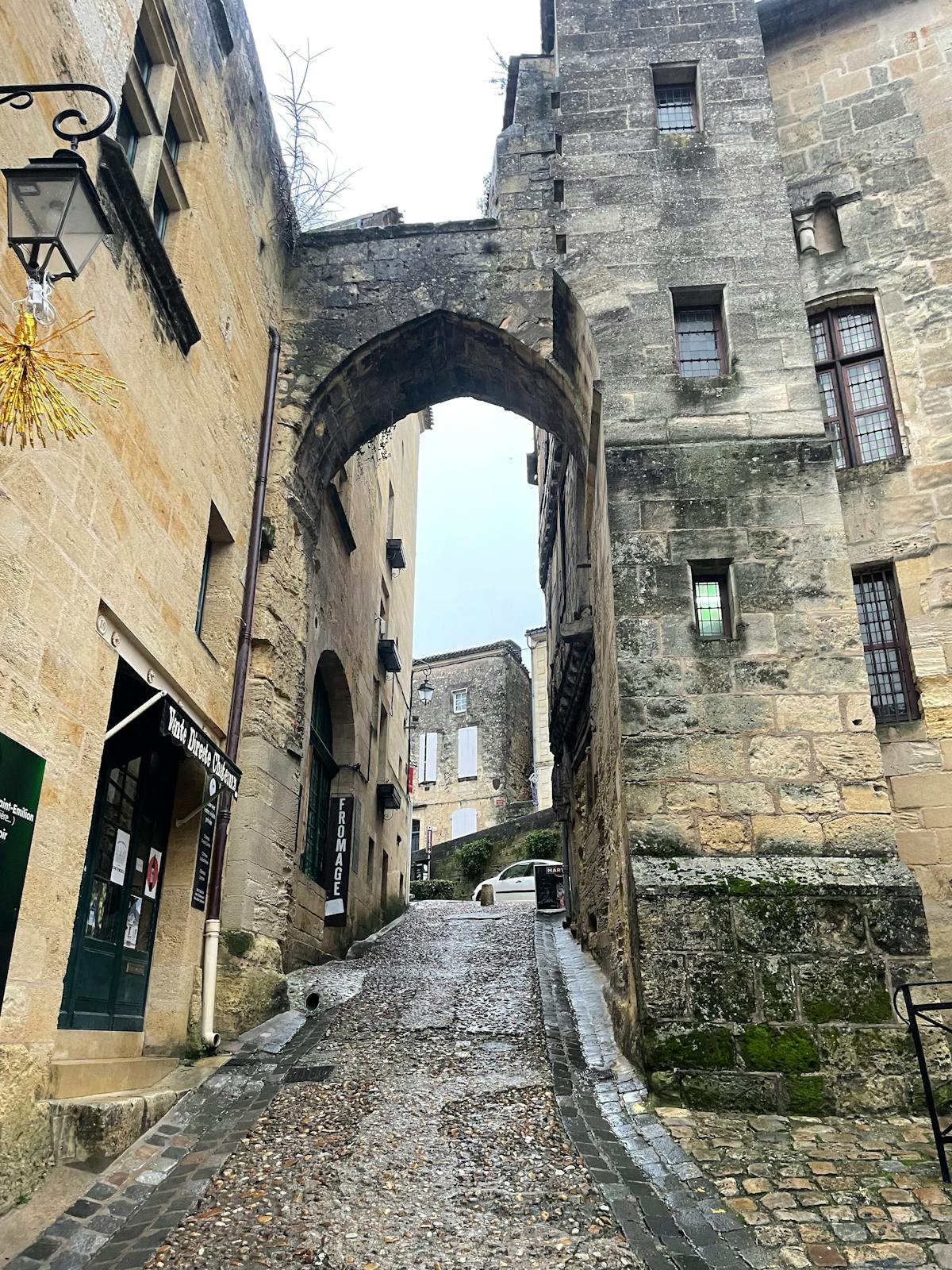 Rue médiévale de Saint-Émilion, patrimoine mondial UNESCO