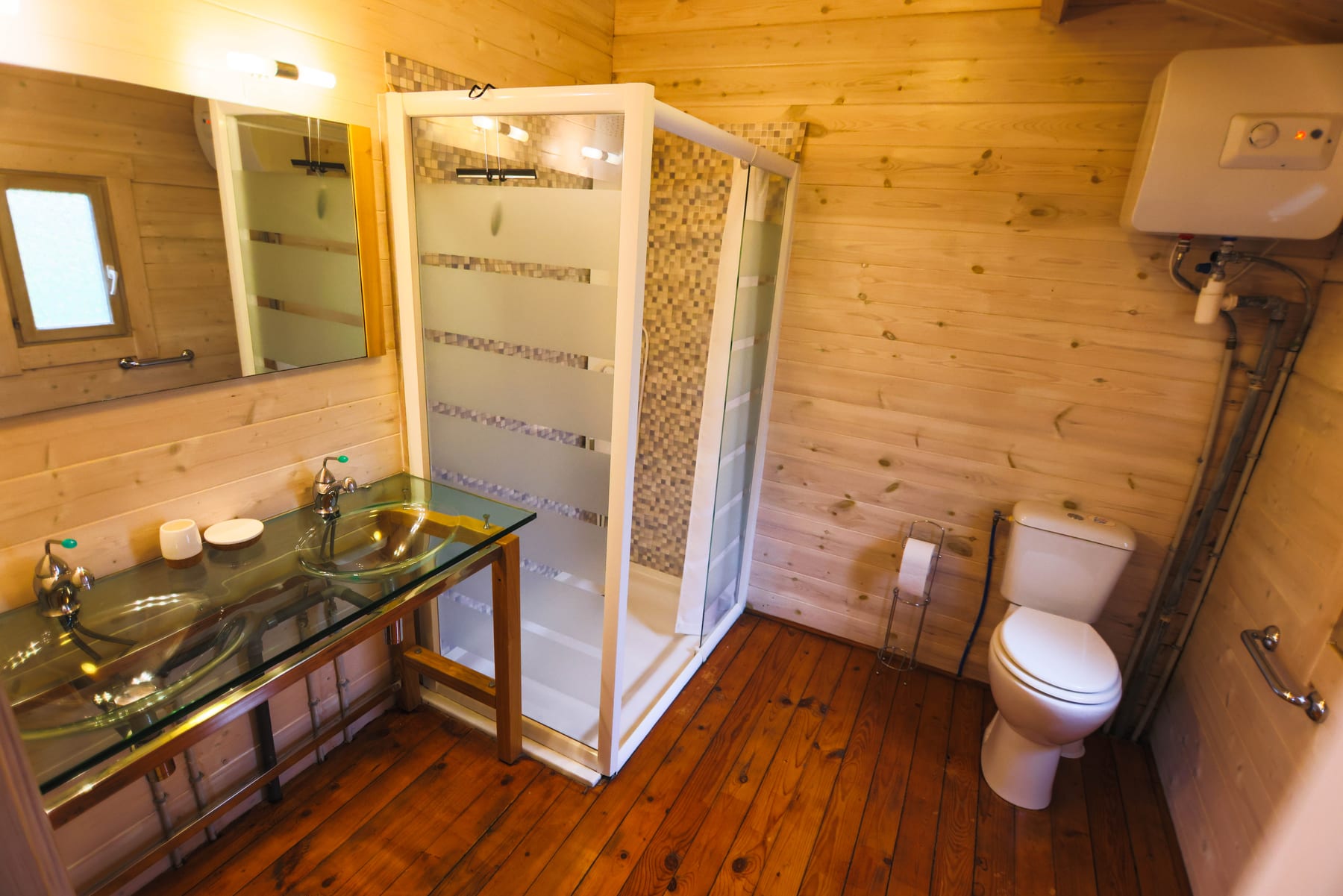 Salle d'eau privative du chalet Premium Love